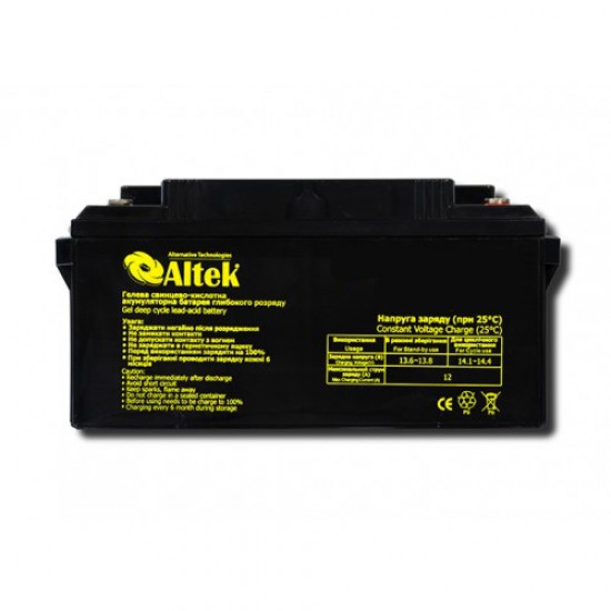 Акумуляторна батарея ALTEK ABT 65Ah 12V GEL — изображение 2